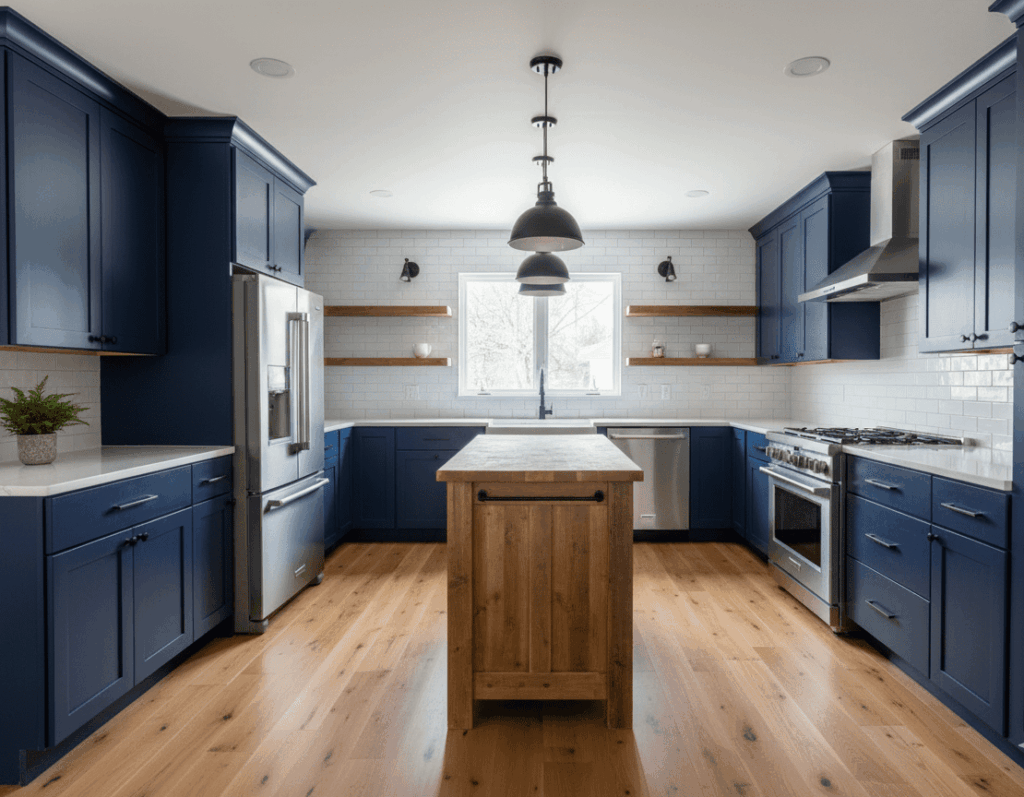 Kitchen cabinet refinishing and painting - Elite Touch New Orleans