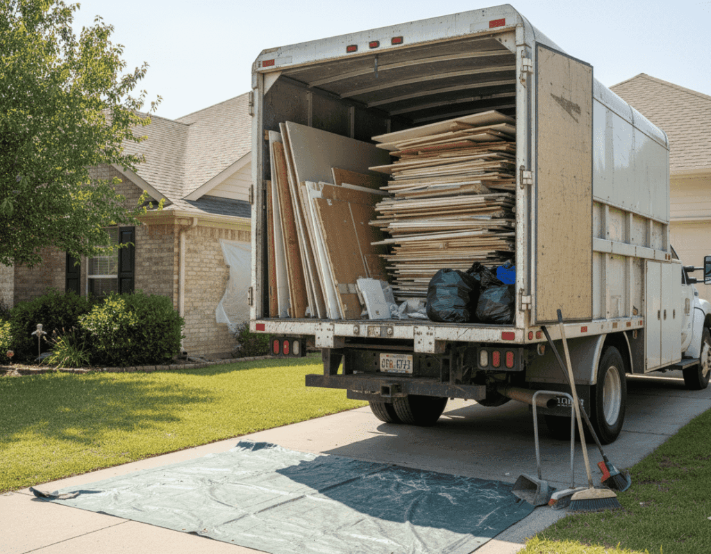 Construction debris and material removal - Elite Touch Kenner