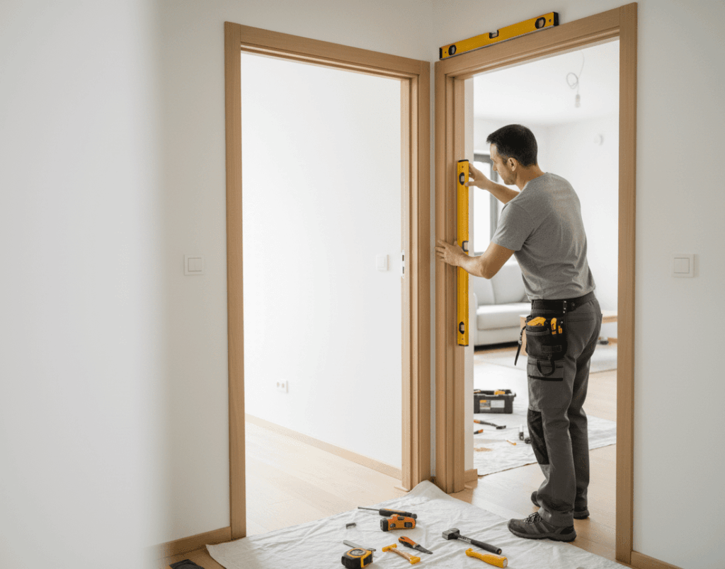 Door frame and jamb replacement services - Elite Touch Metairie