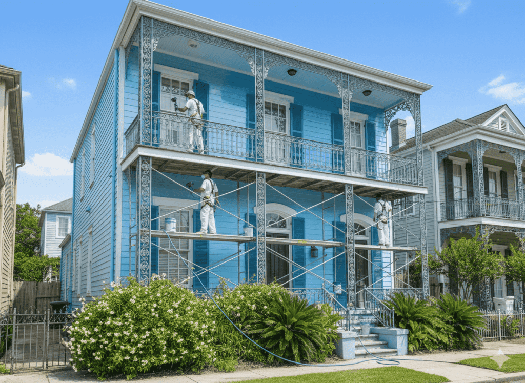 Professional exterior painting services for New Orleans homes - Elite Touch Painters