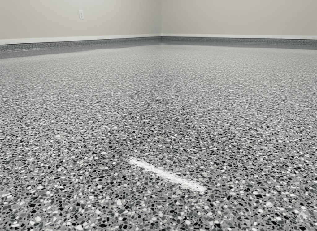 Epoxy garage floor coating installation - Elite Touch New Orleans