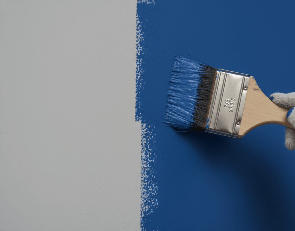 Professional wall painting technique - Elite Touch interior services